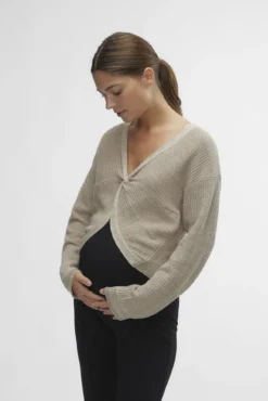 Suéter de maternity em malha fina