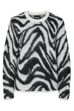 Suéter felpudo de zebra