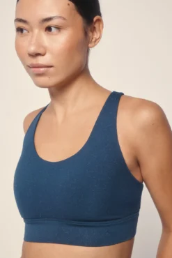 Sutiã esportivo 4D STRETCH com glitter azul