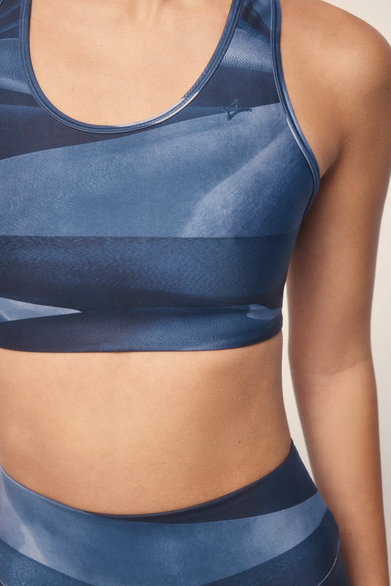 Sutiã esportivo 4D STRETCH estampado em azul