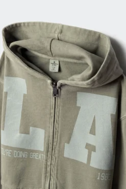 Sweatshirt aberto "LA" para meninas