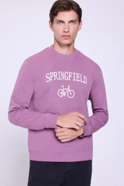 Sweatshirt básico com estampa
