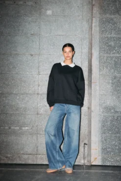 Sweatshirt - camisa com gola
