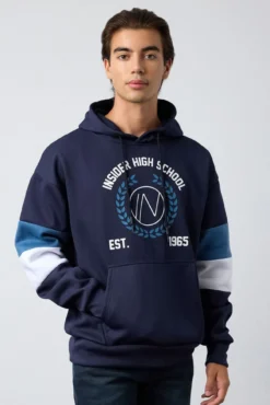 Sweatshirt com bloco colorido