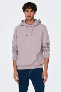 Sweatshirt com capuz de lã