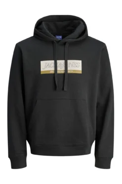 Sweatshirt com capuz e logo frontal