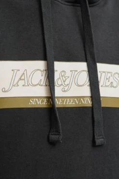 Sweatshirt com capuz e logo frontal