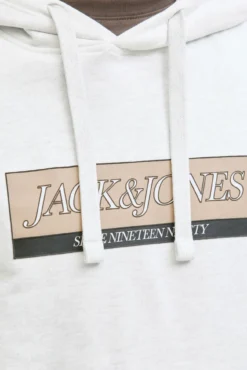 Sweatshirt com capuz e logo frontal