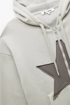 Sweatshirt com fecho-éclair