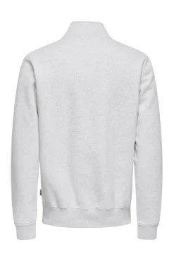 Sweatshirt com fecho-éclair