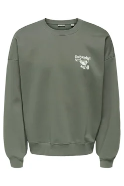 Sweatshirt com gola redonda