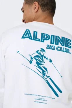 Sweatshirt com gola redonda
