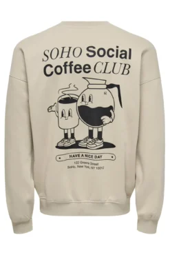 Sweatshirt com gola redonda