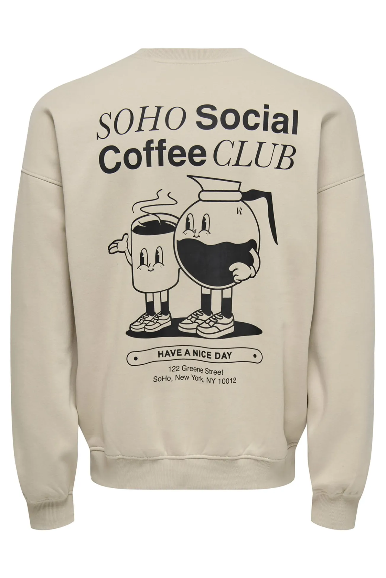 Sweatshirt com gola redonda