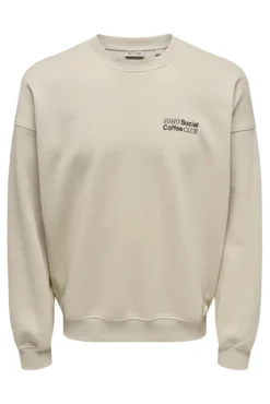 Sweatshirt com gola redonda