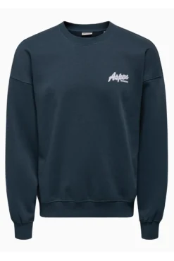 Sweatshirt com gola redonda