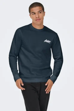Sweatshirt com gola redonda