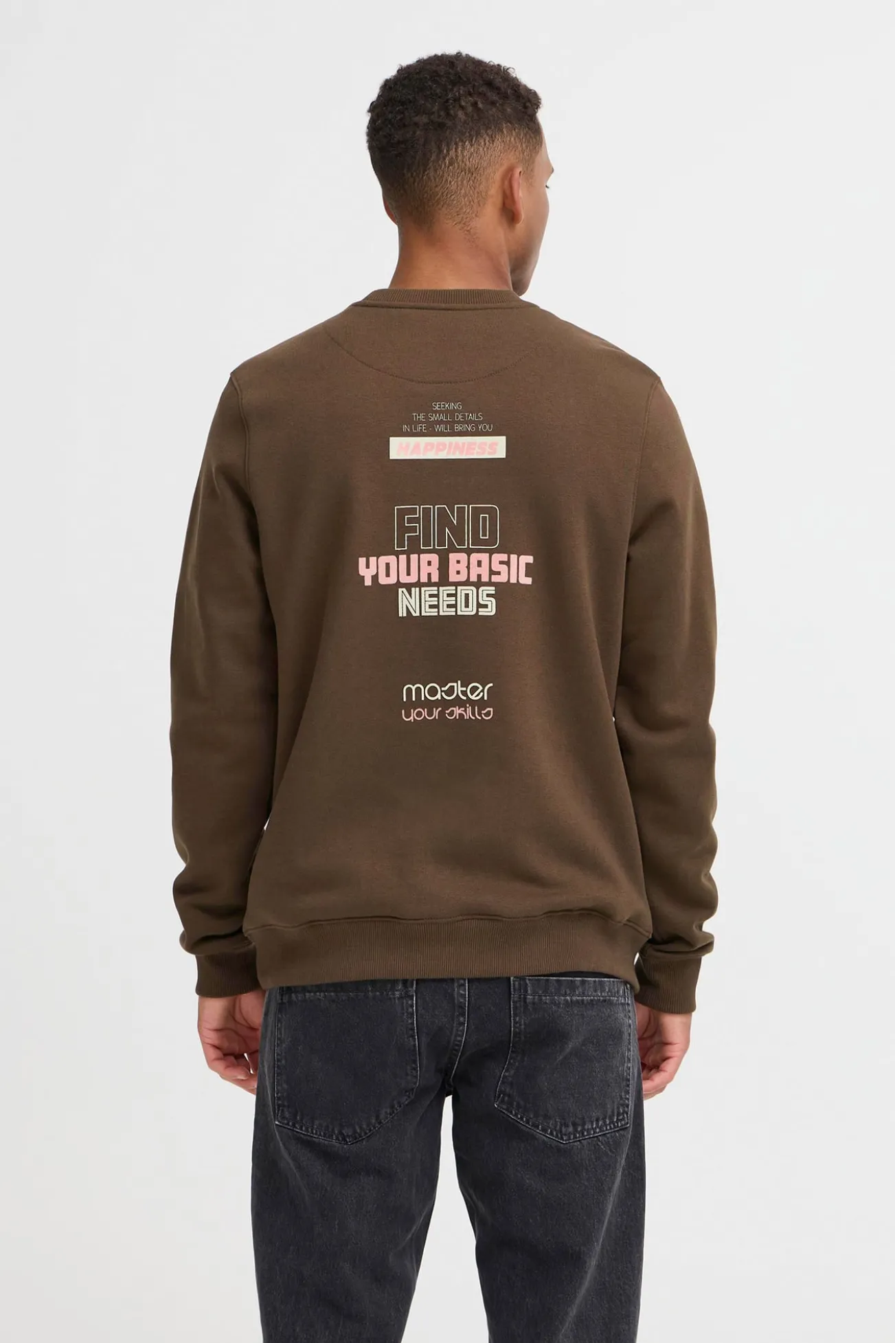 Sweatshirt com gola redonda