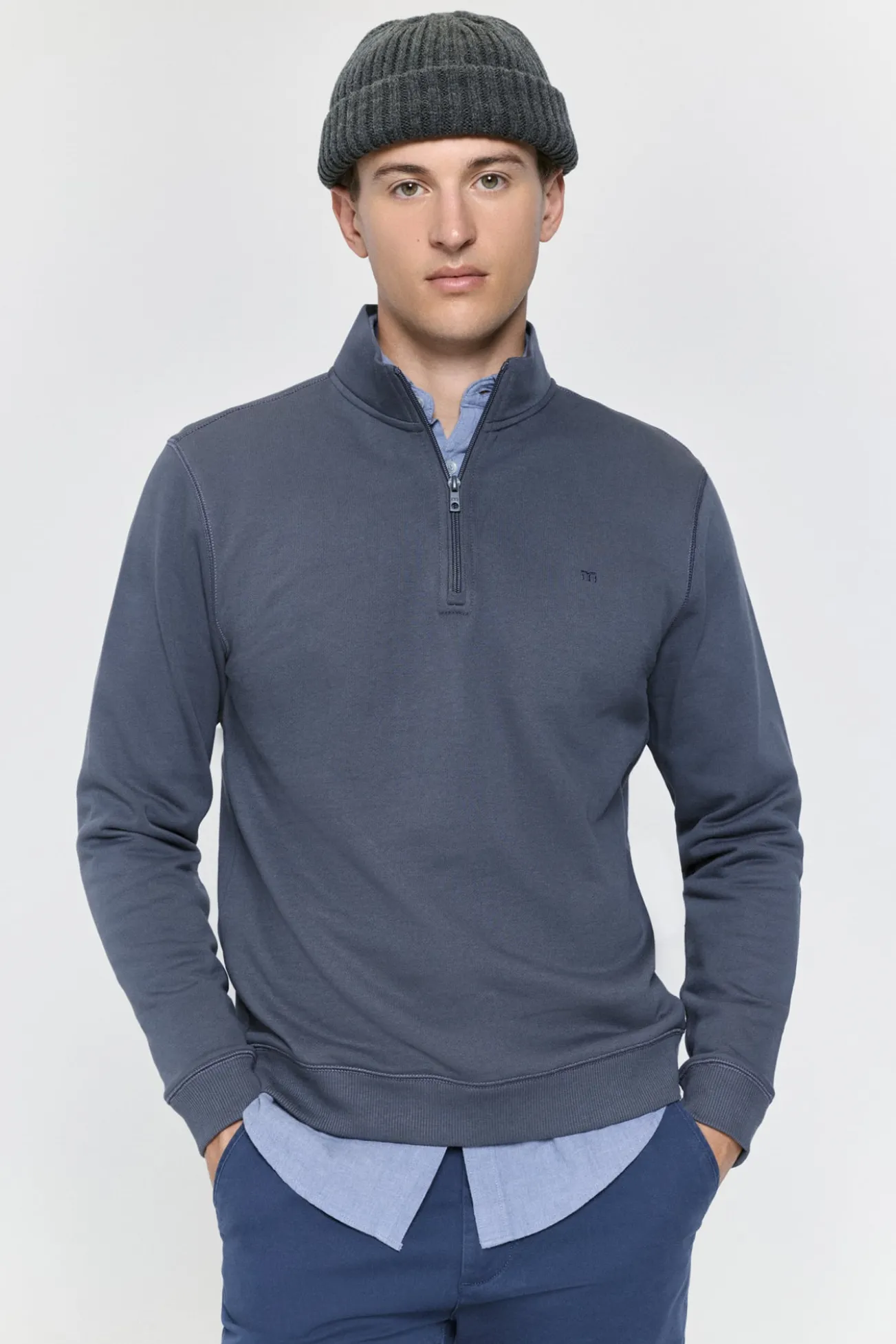Sweatshirt com logo semi-cisne