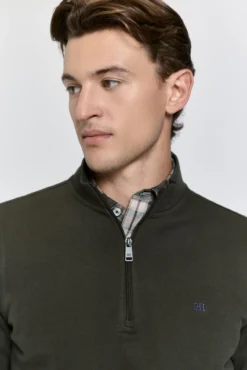Sweatshirt com logo semi-cisne