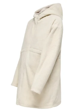 Sweatshirt comprida de borrego maternidade