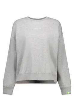 Sweatshirt de lã cinza com logo