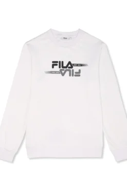 Sweatshirt de manga comprida e gola redonda