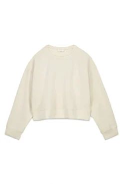 Sweatshirt escovado com toque sedoso.