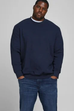Sweatshirt gola redonda básica PLUS