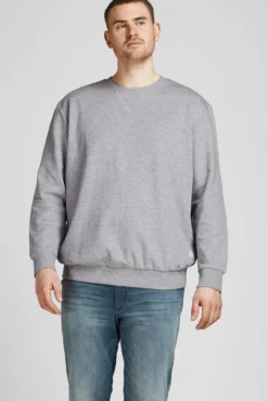 Sweatshirt gola redonda básica PLUS