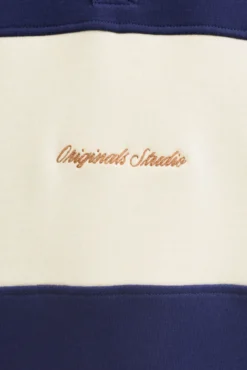 Sweatshirt polo com listras