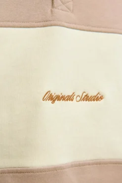 Sweatshirt polo com listras