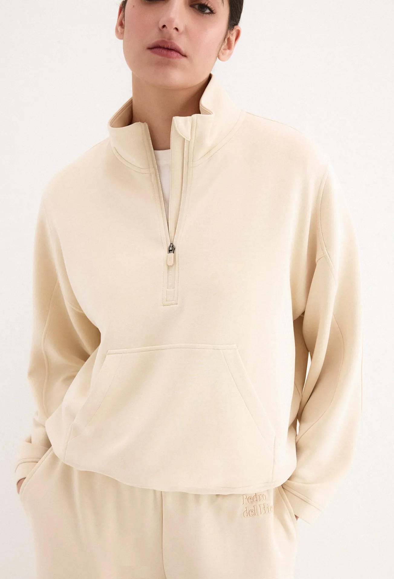 Sweatshirt soft touch com gola