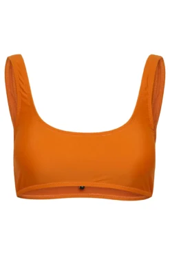 Top biquíni estilo bandeau.