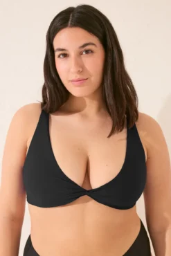Top biquíni halter preto