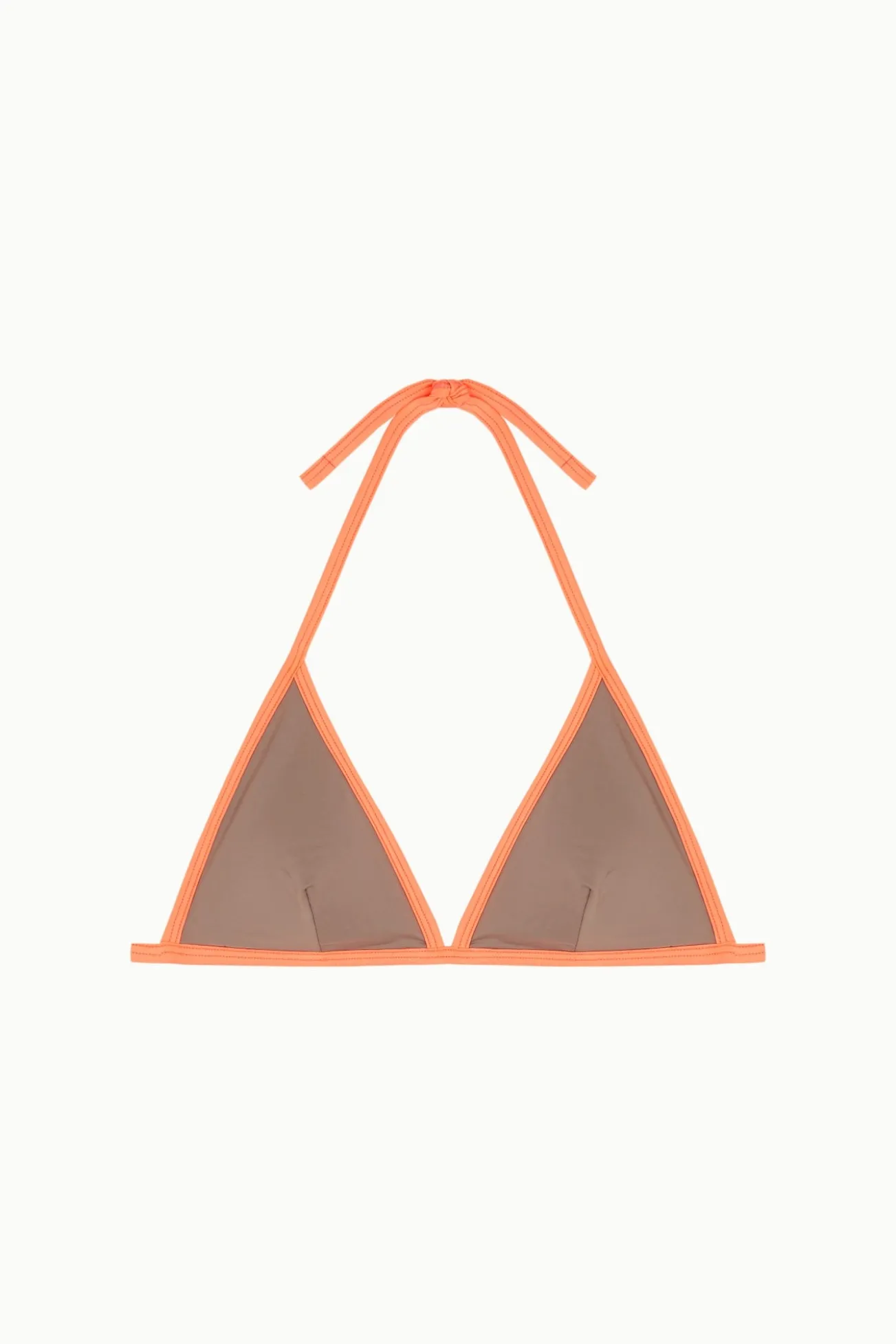 Top biquíni triangular com debruns