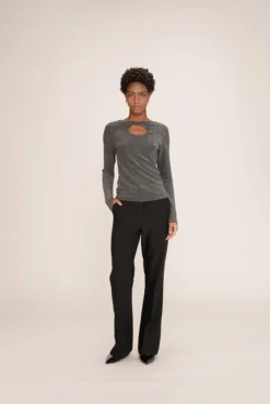 Top colado com lurex