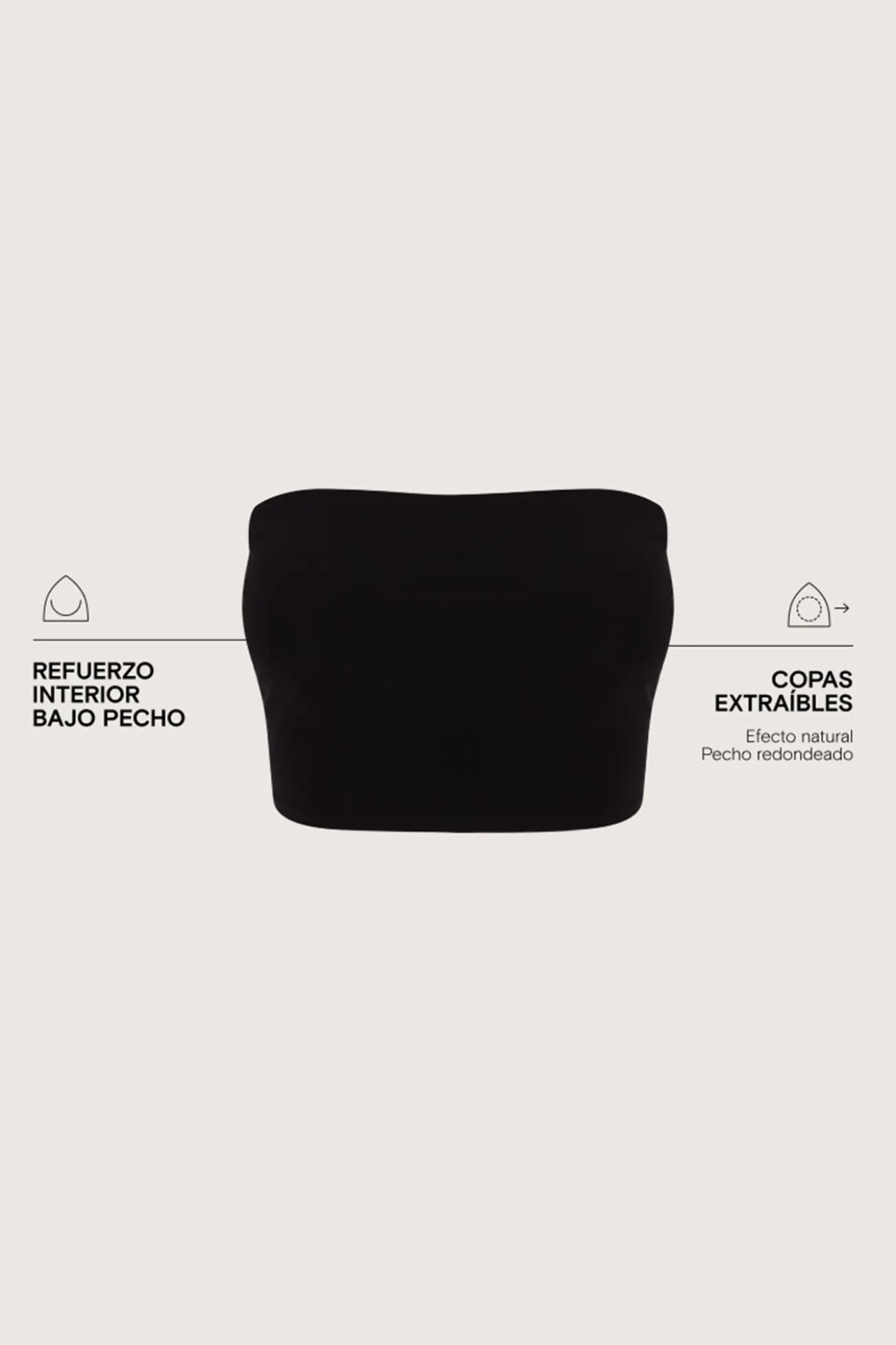 Top cropped cai-cai preto