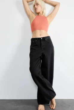 top cropped sem costura