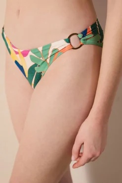 Top de biquíni estampado de flores