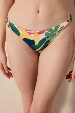 Top de biquíni estampado de flores