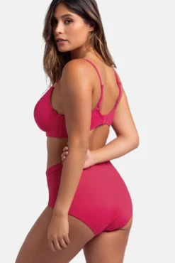 Top de biquíni rosa