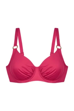 Top de biquíni rosa