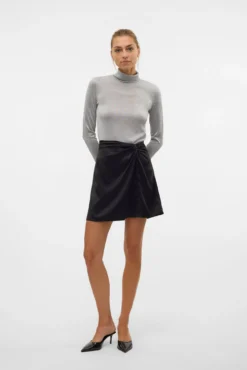 Top de gola e lurex