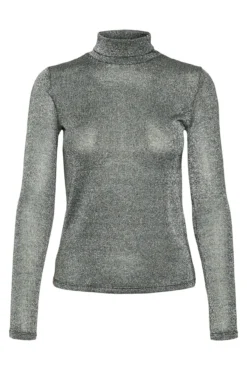 Top de gola e lurex