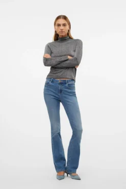 Top de gola e lurex