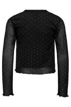 Top de malha com detalhe de brilho