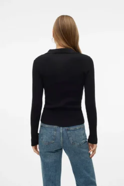 Top de malha estilo polo