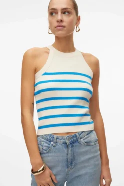 Top de malha gola halter