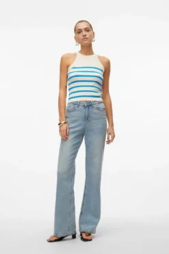 Top de malha gola halter